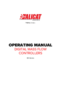 Thumbnail of document Manual - OEM Basis Flow Controllers